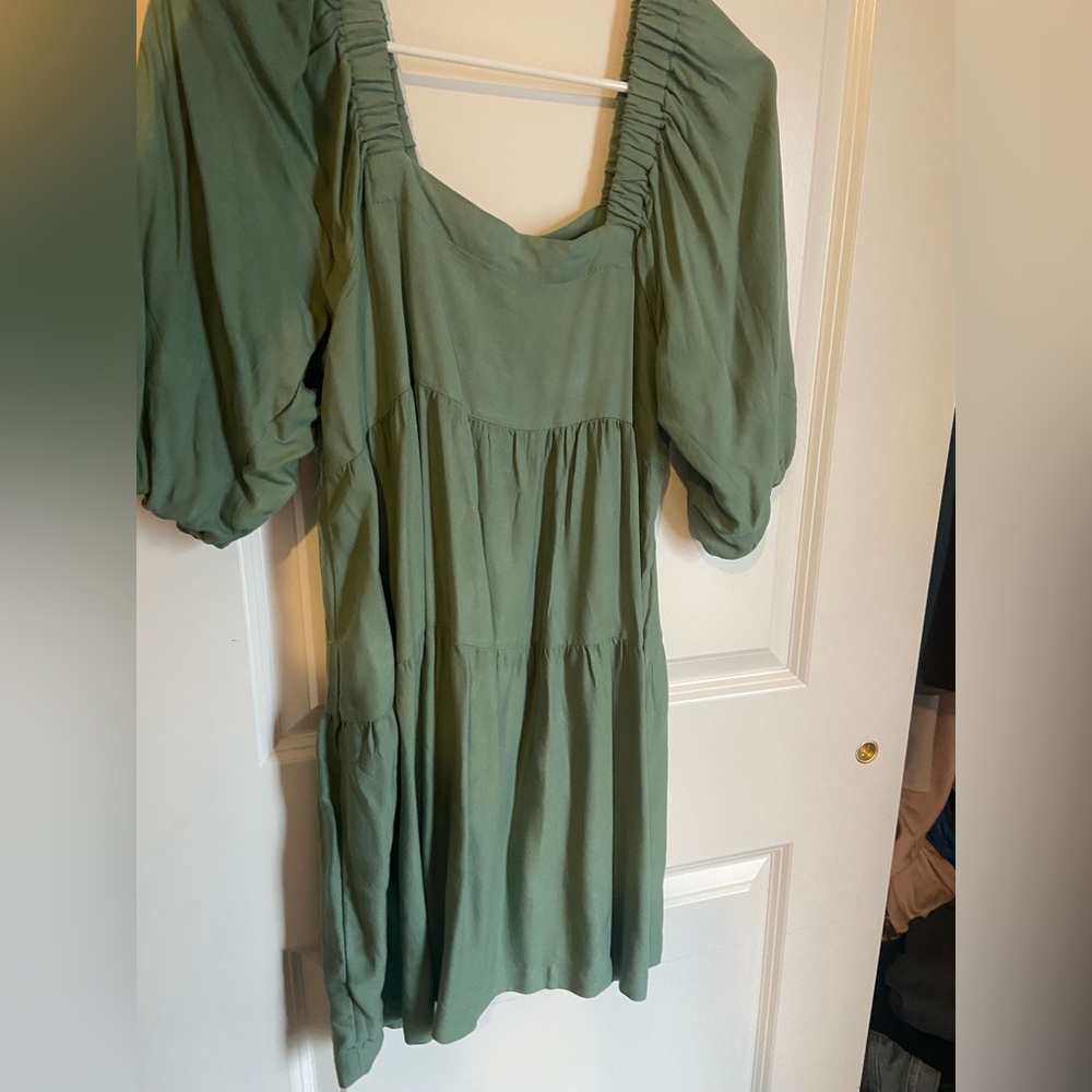 Hunter & Brown Green Mini Dress
